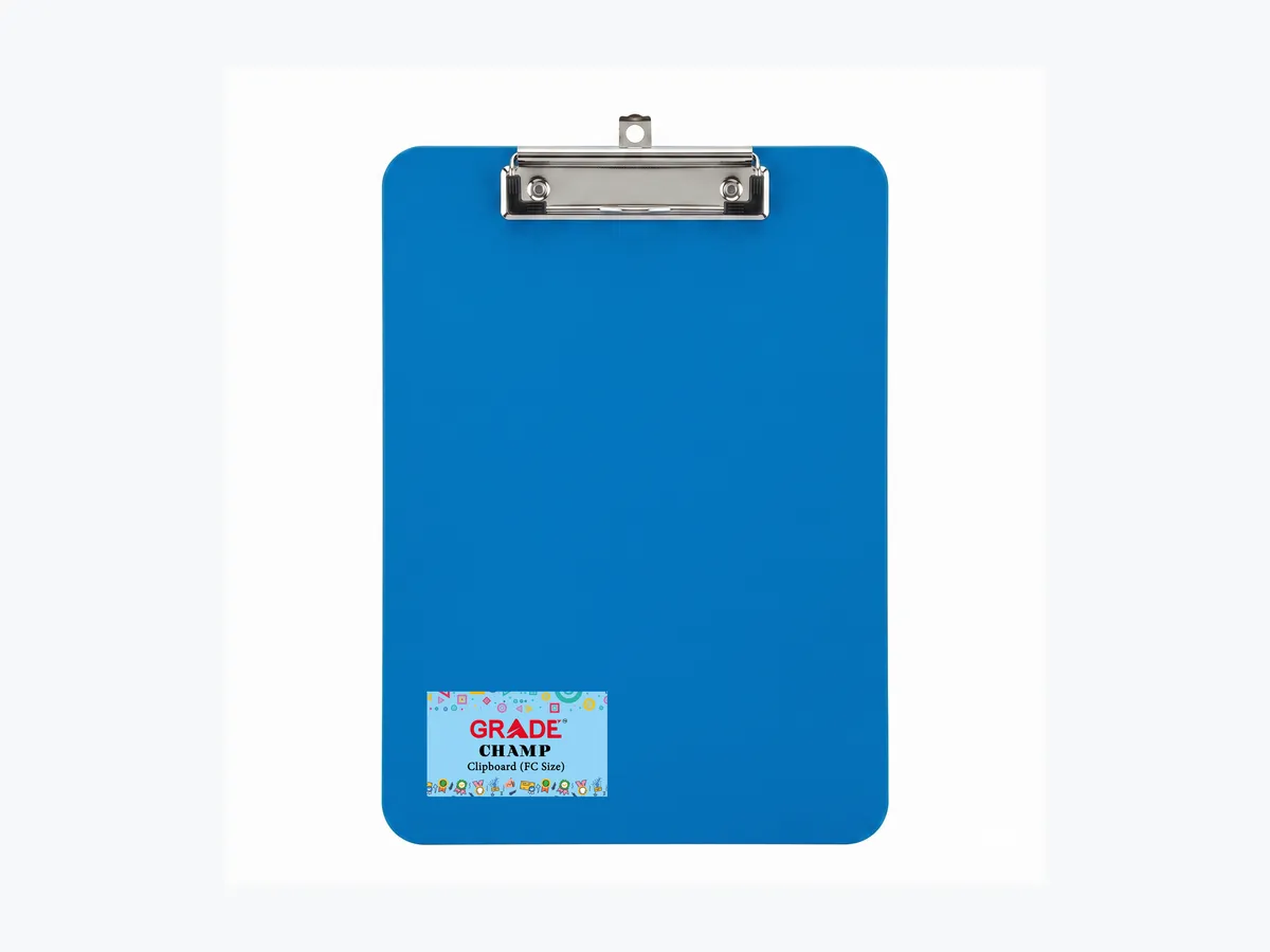 A Champ clipboard in Grade blue