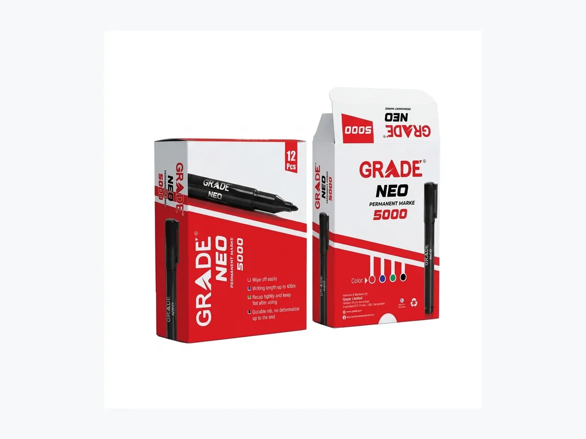 Neo permanent markers in the red retail box
