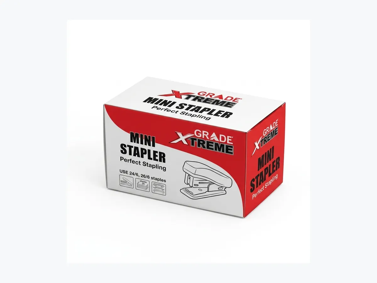 The Xtreme mini stapler carton